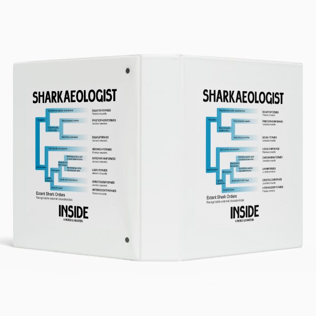 Sharkaeologist Inside Shark Order Lineage 3 Ring Binder (Background)