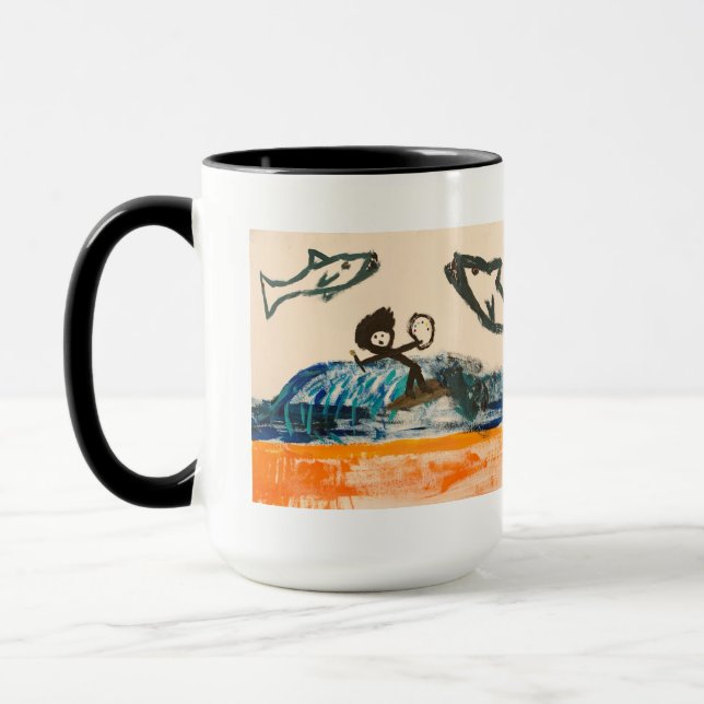 SharkBait Bob Ross Coffee Mug (Left)