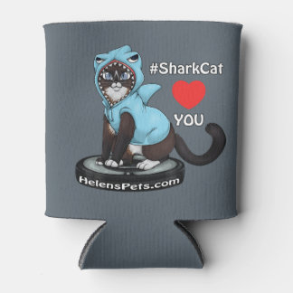 #SharkCat Loves You - Can Cooler