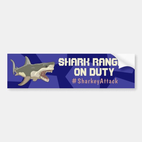 Sharkey dShark Sharkey Attack Bumper Sticker