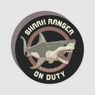 Sharkey d'Shark "Sharkey Attack" Car Magnet