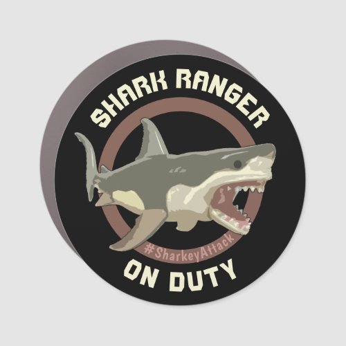 Sharkey dShark Sharkey Attack Car Magnet