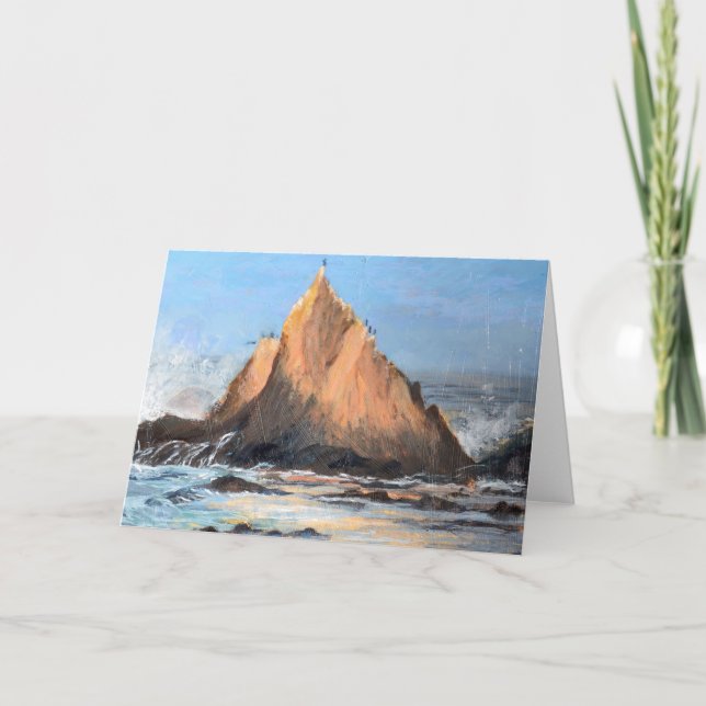 Sharkfin Relections at Martin's BeachGreeting Card (Front)