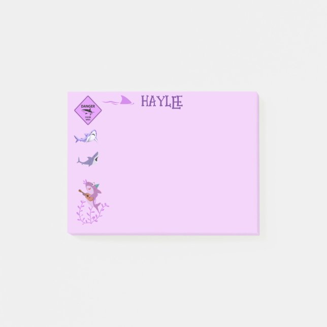 Sharkie friend post it note (Front)