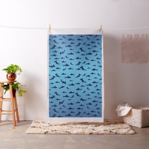Sharks and Hammerheads Fabric