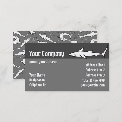 Sharks and Hooks Business Card