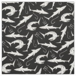 Sharks and Hooks Pattern Fabric