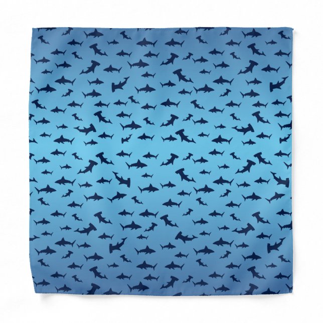 Sharks and More Sharks Bandana (Front)