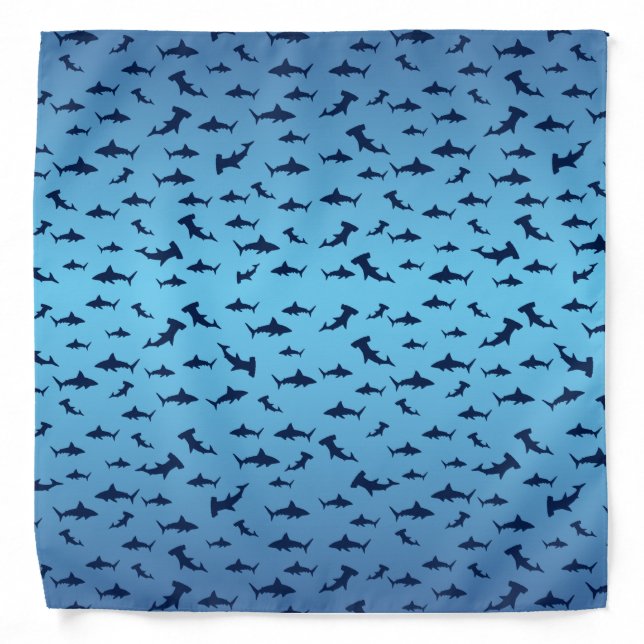 Sharks and More Sharks Bandana (Front)