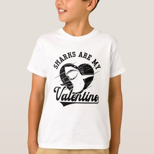Sharks Are My Valentine Dive Freediver Freediving T_Shirt