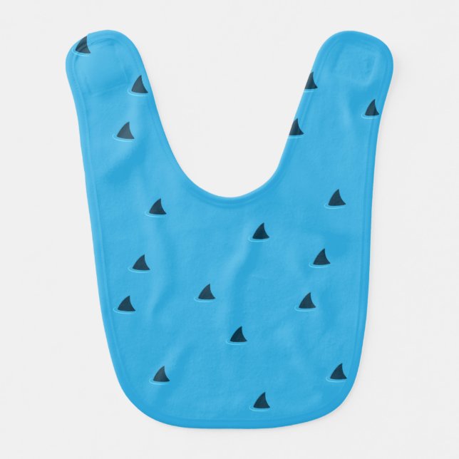 Sharks attention! baby bib (Front)