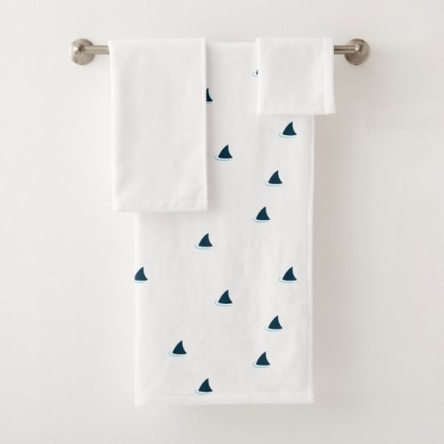 Sharks attention bath towel set