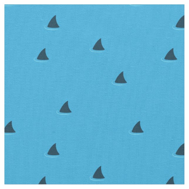 Sharks attention! fabric (Close Up)