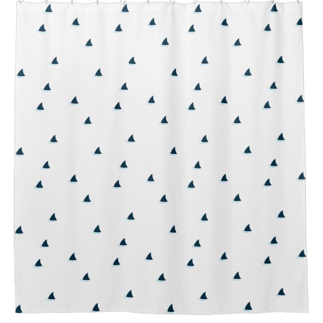 Sharks attention! shower curtain (Front)
