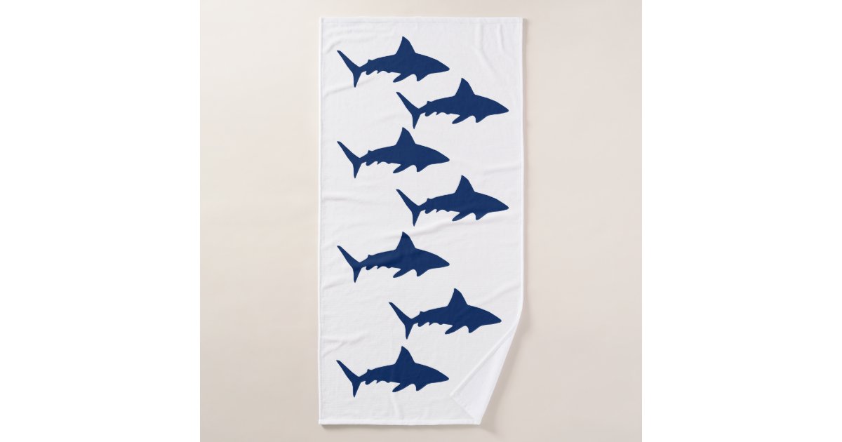 Sharks Bath Towel Set Zazzle