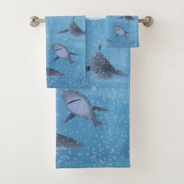 Sharks Bath Towel Set