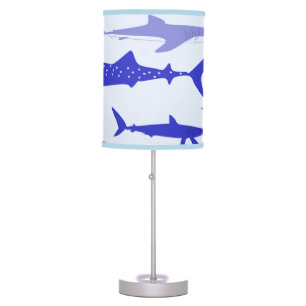 Sharks Blue Table Lamp