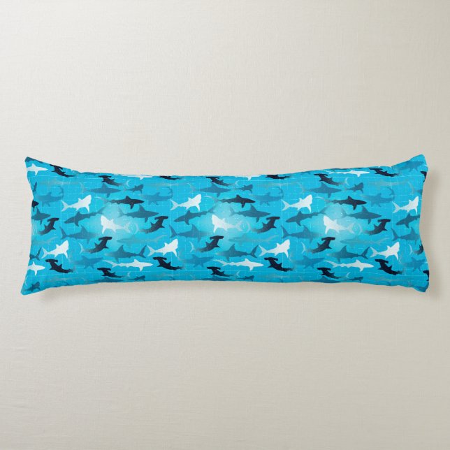 sharks! - body pillow (Front)
