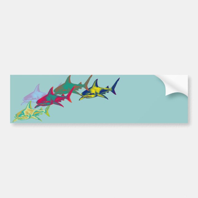 Sharks Bumper Sticker (Front)