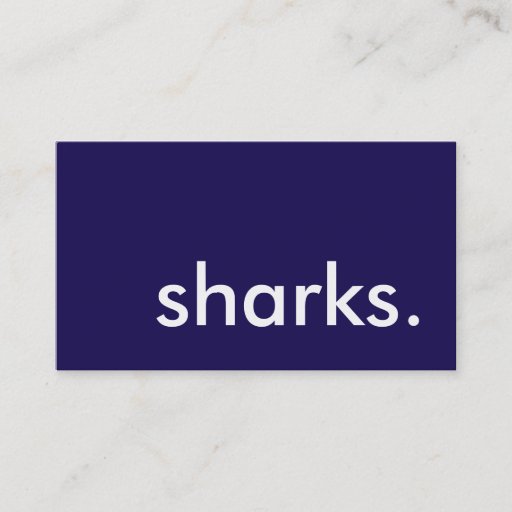 Customizable sharks. business cards