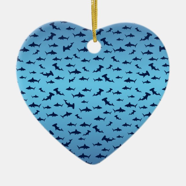 Sharks Ceramic Ornament (Front)