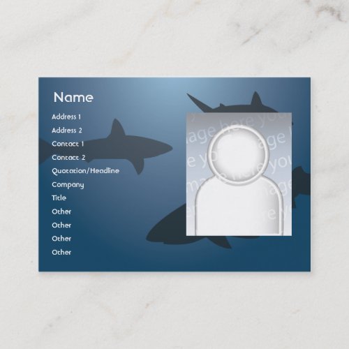 Sharks - Chubby Business Card Template