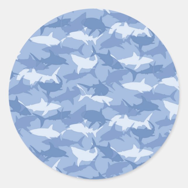 Sharks Classic Round Sticker (Front)