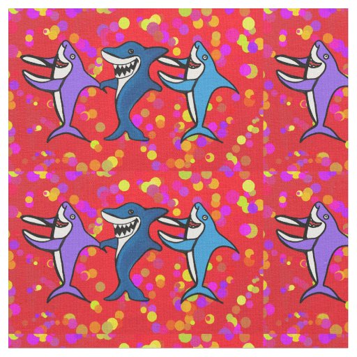 SHARKS DANCING FABRIC
