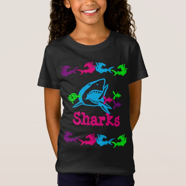 Sharks Design T-Shirt (Front)