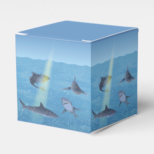 Sharks Favor Boxes (Front Side)
