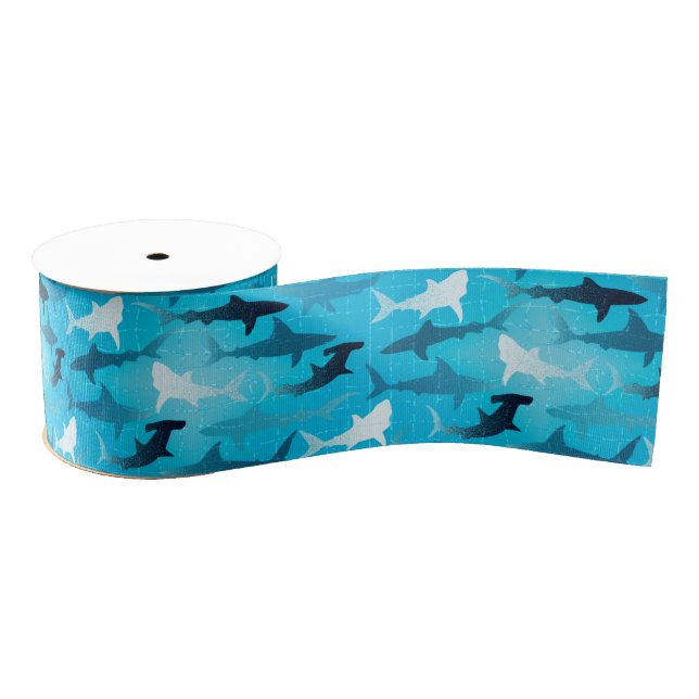 sharks! grosgrain ribbon (Spool)