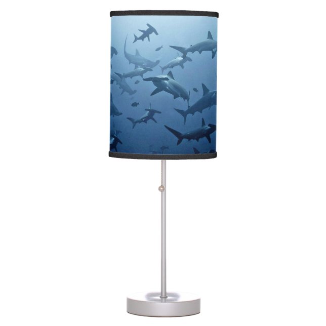 Sharks, Hammerhead Sharks Table Lamp (Front)