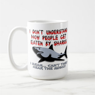 Sharks - Hear The Music Funny Mug