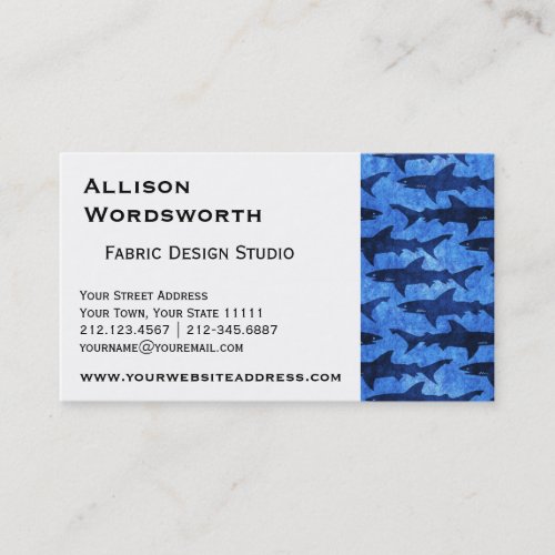 Sharks in the Deep Blue Sea Business Card