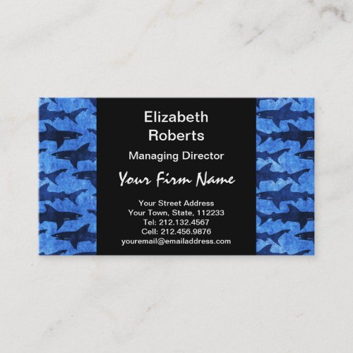 Sharks in the Deep Blue Sea Business Card