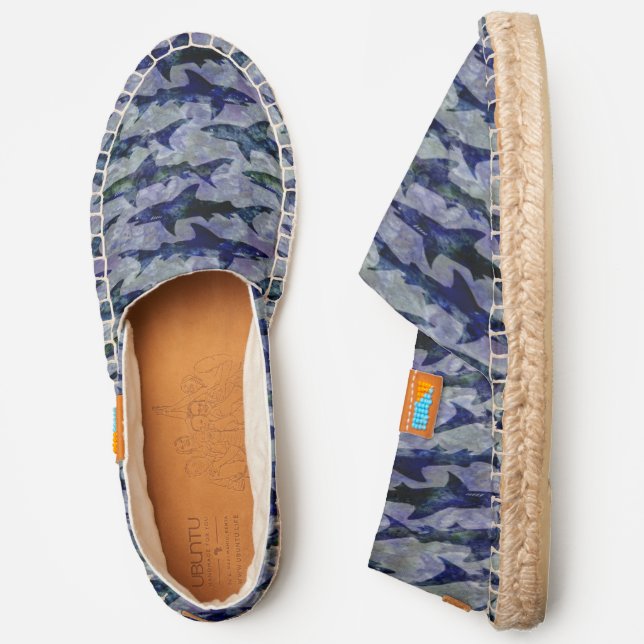 Sharks in the Deep Blue Sea Espadrilles (Side)