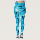 sharks! - leggings<br><div class="desc">Fun and customizable leggings for shark lovers.</div>