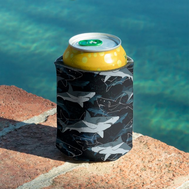 Sharks, marine,sea, fish, predator, animal, jaws,  can cooler (In Situ Pool)