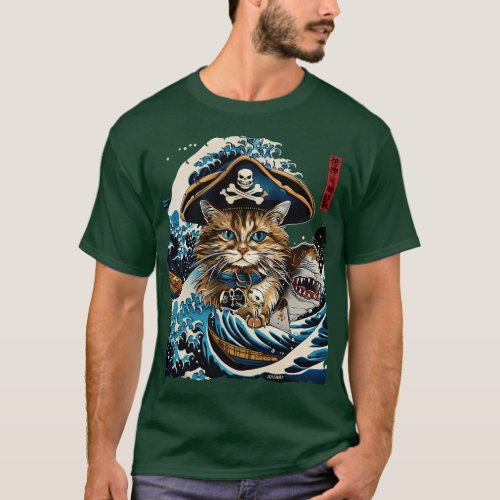 Sharks Meow Cats Voyage T_Shirt