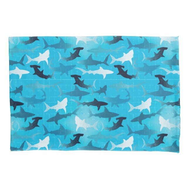 sharks! pillow case (Front)