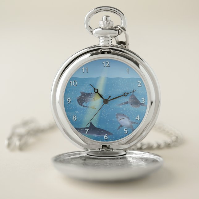 Sharks Pocket Watch (Inside)