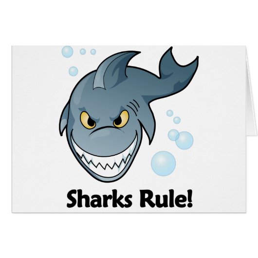 Sharks Rule! Cards (Front Horizontal)