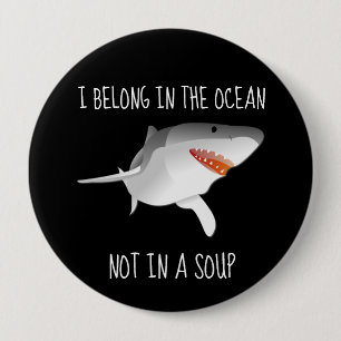 Sharks Save Finning Conservation Environment Button