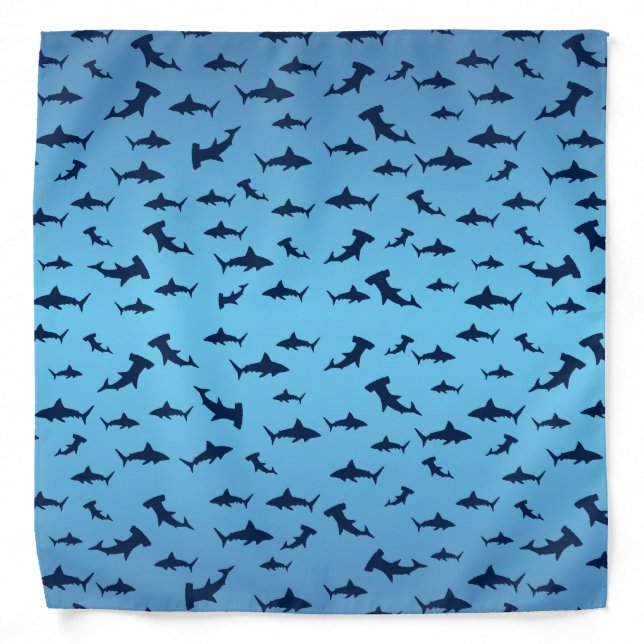 Sharks Sharks and More Sharks Bandana (Front)