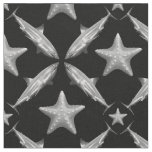 Sharks Starfish Ocean Life Nautical Coastal Black  Fabric