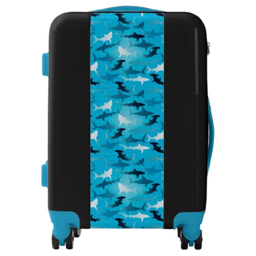 sharks suitecase luggage