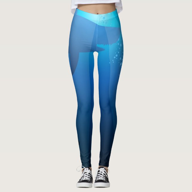 Sharks swimming leggings (Front)