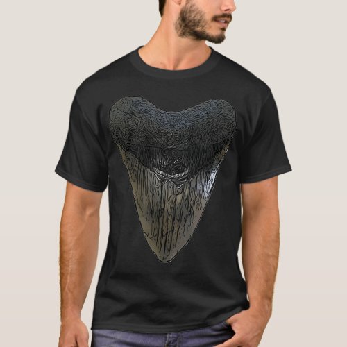 Sharks Tooth Megalodon Fossil T_Shirt