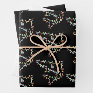 Sharks Tree Christmas Xmas Pet Animal Shark Lover Wrapping Paper Sheets
