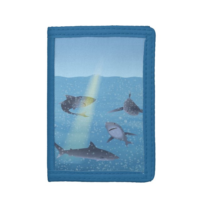 Sharks Tri-fold Wallet (Front Vertical)